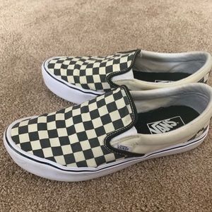 checkered vans (light weight)